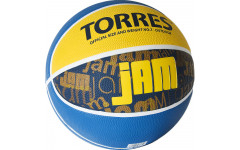 Мяч баскетбольный любительский "TORRES Jam" Мяч баскетбольный любительский "TORRES Jam"