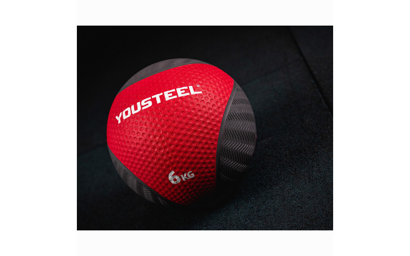 Медбол для кроссфита резиновый Yousteel 6кг