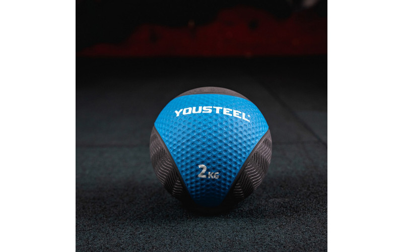 Медбол для кроссфита резиновый Yousteel 2кг