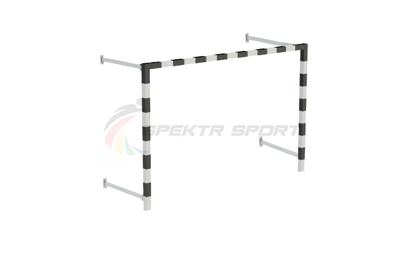 Ворота мини-футбольные пристенные без сетки 2х3х0.5м