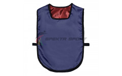 Манишка футбольная двусторонняя универсальная Spektr Sport красно-синяя