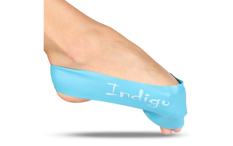 Лента для растяжки стопы INDIGO HEAVY, цвет бирюзовый